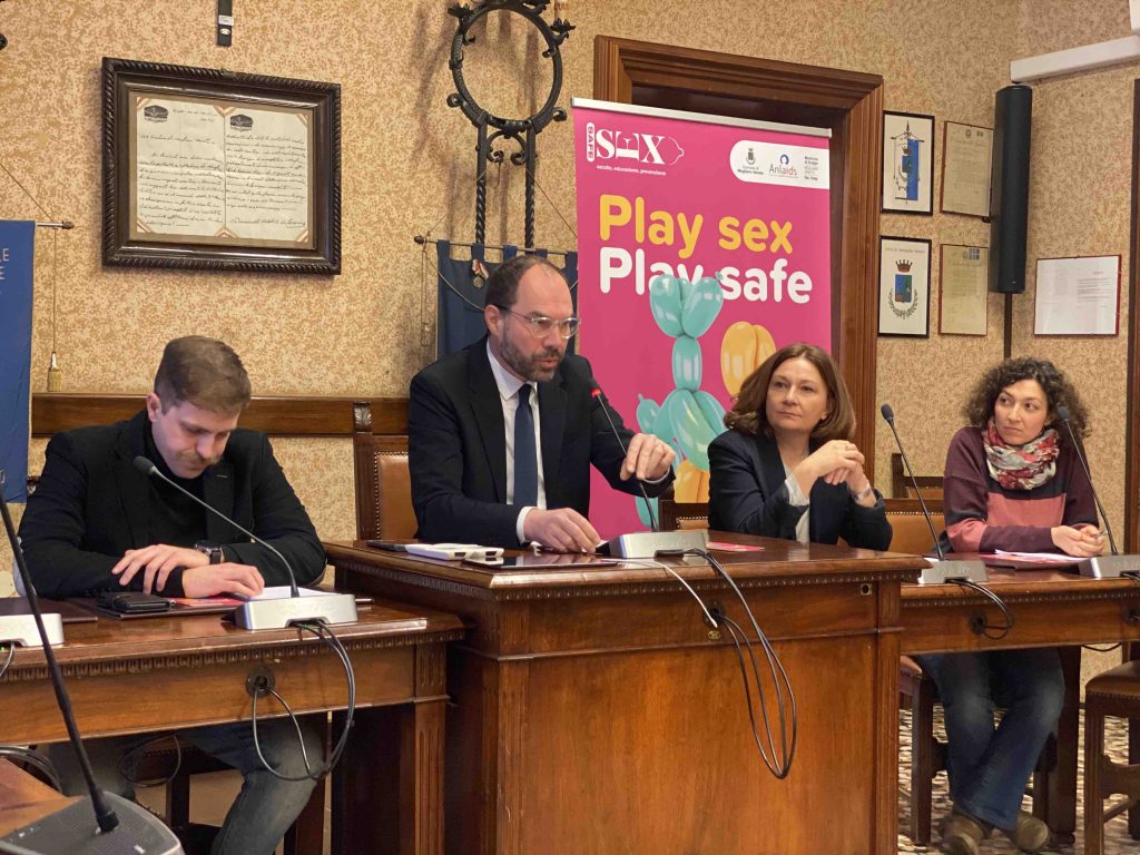 Sindaco Bortolato alla presentazione del progetto "SAFE SEX"