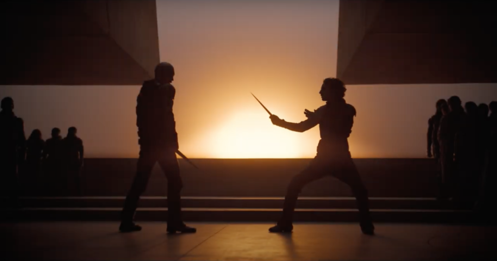 Un frame del film "Dune - parte due"