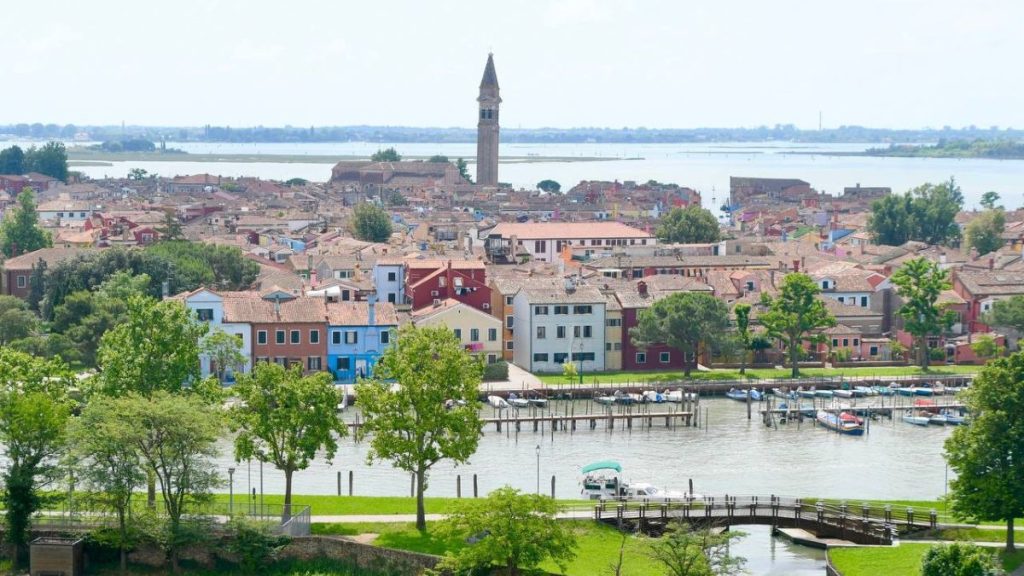 visuale della laguna di Venezia