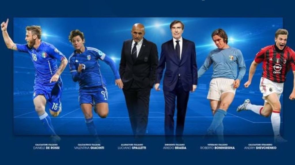 Giacinti e De Rossi nell'Hall of Fame del calcio italiano