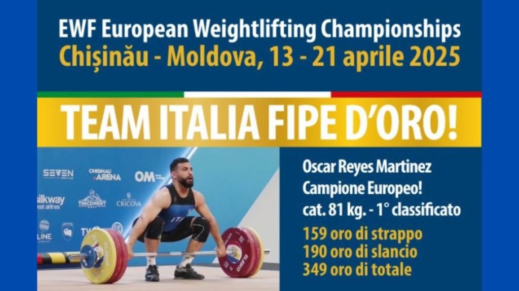 Oscar Reyes Martinez Campione d’Europa
