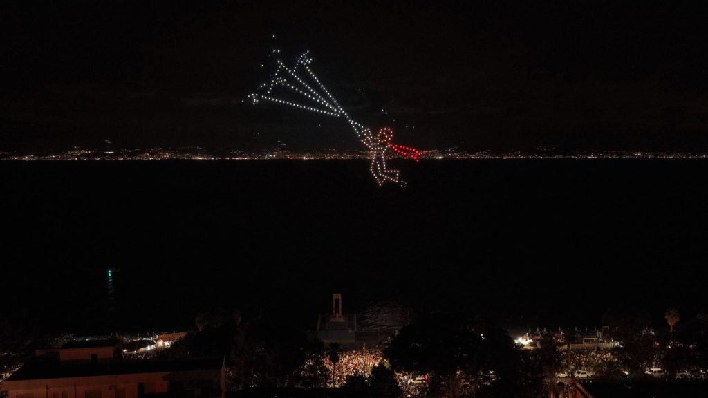 spettacolo droni Reggio Calabria