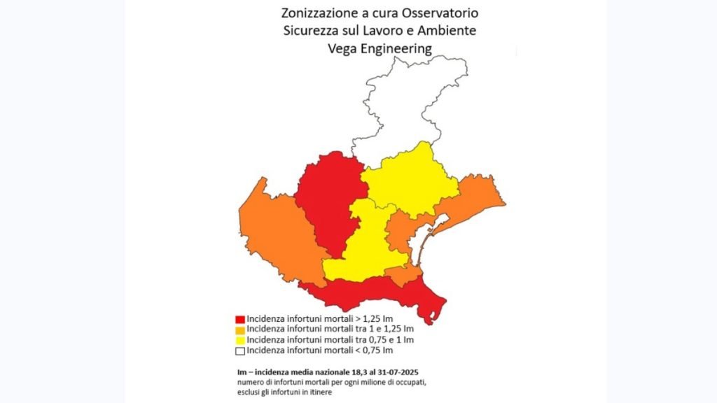morti sul lavoro veneto