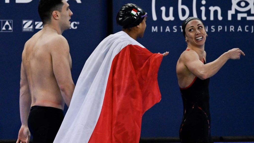 Staffetta mista mixed ancora d'oro